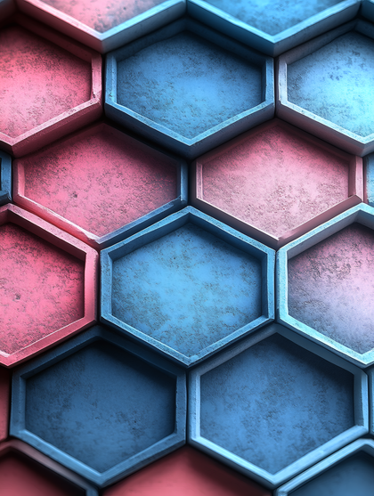 Textured Hexagonal Pattern