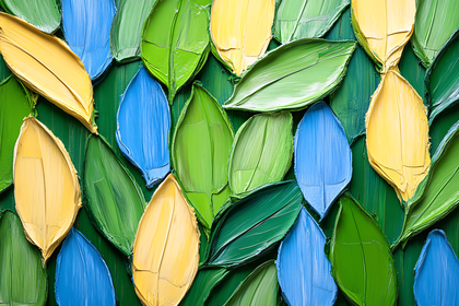 Free Download Abstract Textured Leaves Art