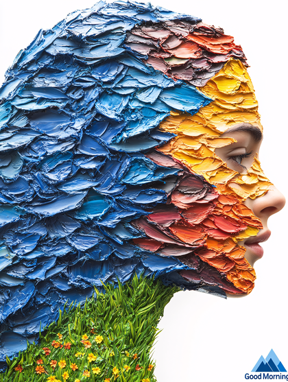 Textured Painted Portrait