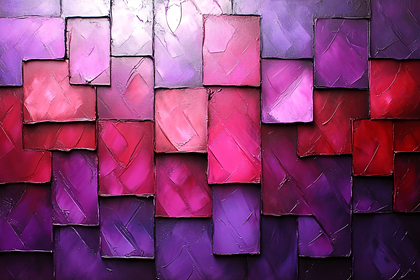 Textured Purple and Red Blocks