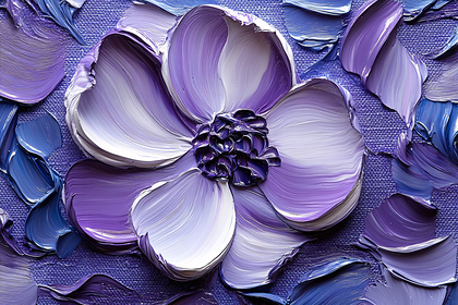 Textured Purple Flower
