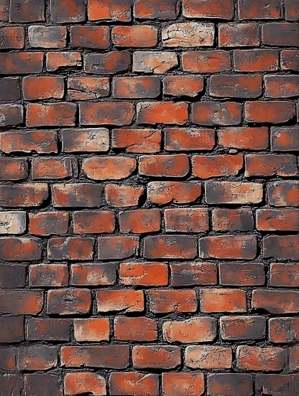 Textured Red Brick Wall Background