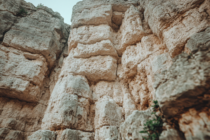 Textured Rock Cliff Face