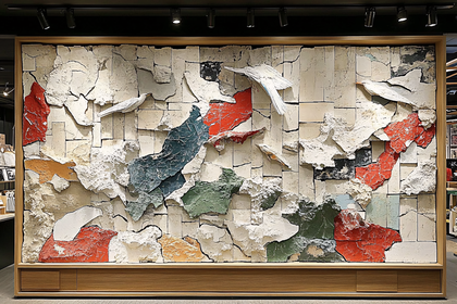 Textured Wall Art with Birds