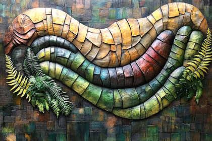 Textured Wavy Wall Art
