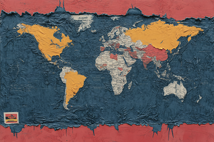 Textured World Map