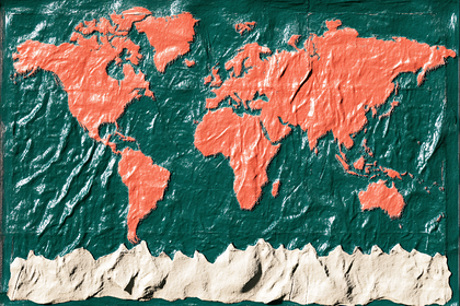 Textured World Map