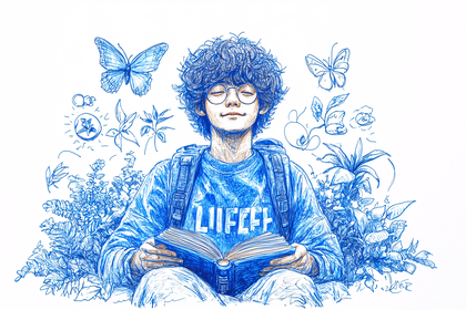 The Reader With Butterflies