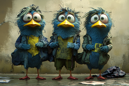 The Three Urban Birds