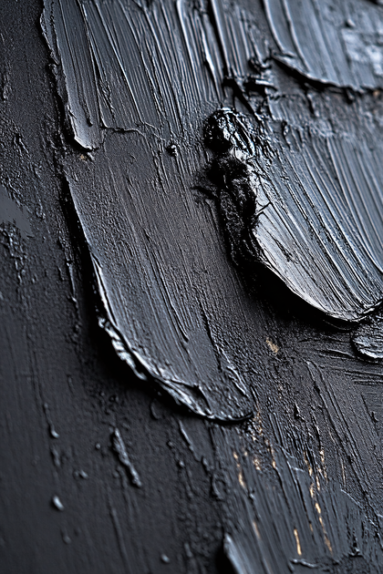 Thick Black Paint Texture