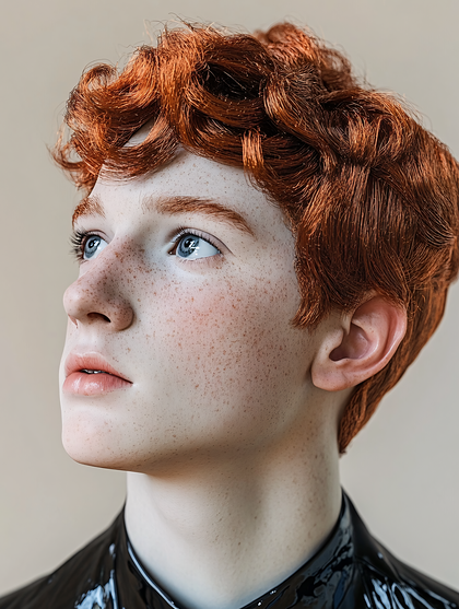 Thoughtful Redhead Portrait