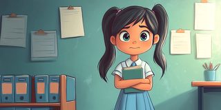 Thoughtful Student In Class