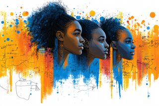 Three African Women in Profile