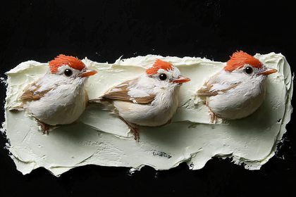 Three Birds on Icing
