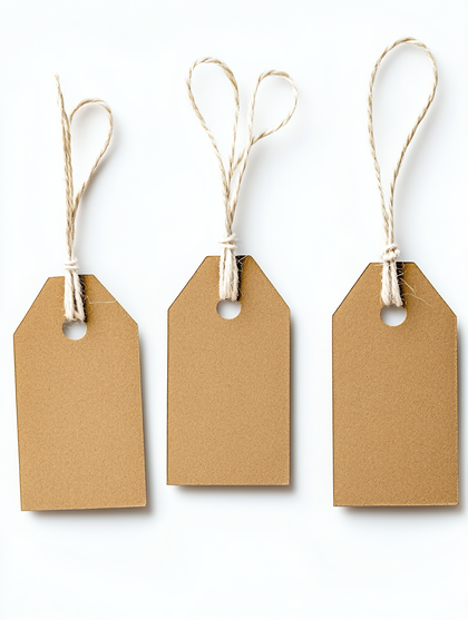 Three Brown Tags