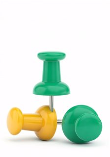 colorful push pins