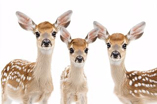 Three Curious Fawns