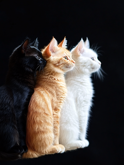 Three Kittens In A Row