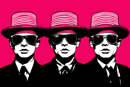 Three Men In Hats And Sunglasses