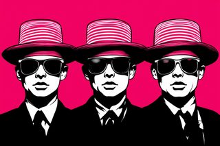 Three Men In Hats And Sunglasses