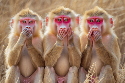 Three Monkeys Speak No Evil