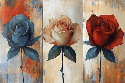 Three Roses Painting