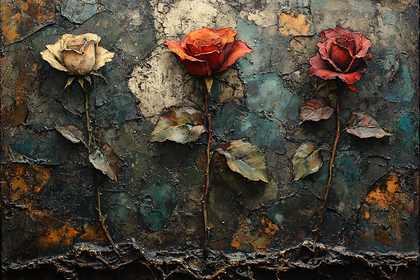 Three Roses Painting