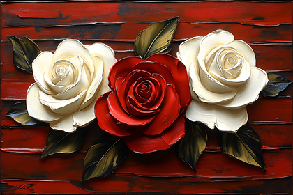Three Roses Painting
