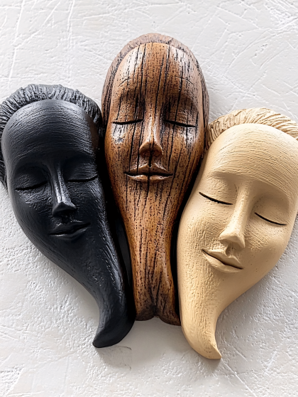 Three Serene Masks