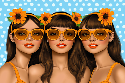 Three Sunny Ladies