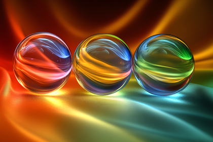 Three Swirling Orbs