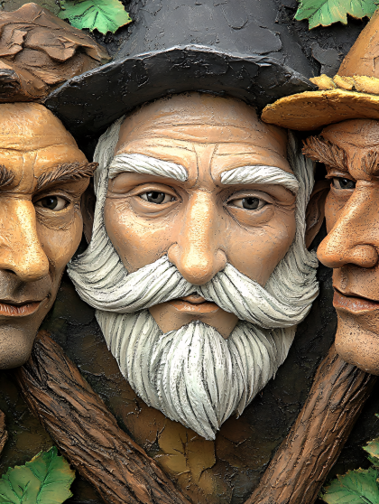 Three Wise Men Sculpture