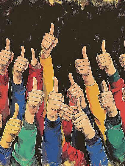 Thumbs Up Crowd