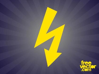 Thunderbolt Icon Free Vector