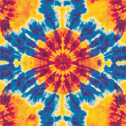 Tie Dye Kaleidoscope Pattern