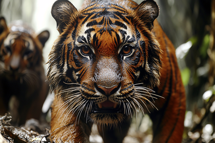 Tiger Face Close Up