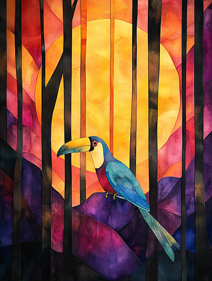 Toucan in the Forest