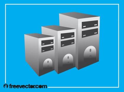 Tower PC Designs Free Vector