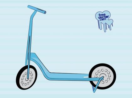 Toy Scooter Free Vector