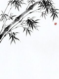 bamboo ink painting