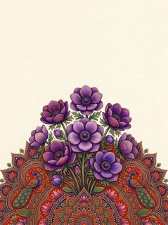 Purple Floral Mandala