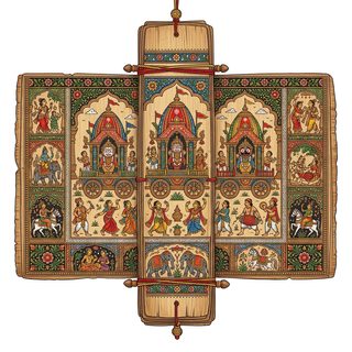 indian scroll painting