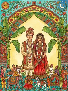 indian wedding portrait