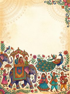 indian wedding illustration