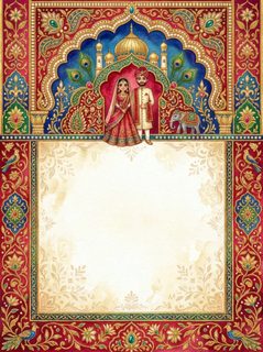 Indian wedding invitation