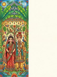 Indian wedding couple
