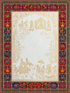 indian wedding invitation frame