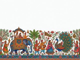 Indian wedding procession
