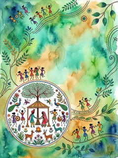 warli wedding invitation