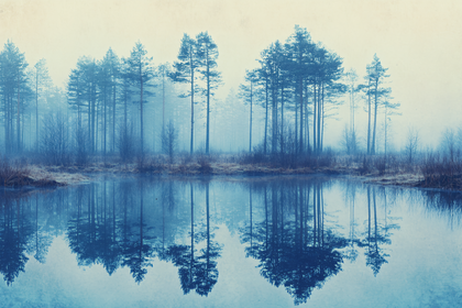Tranquil Forest Reflection